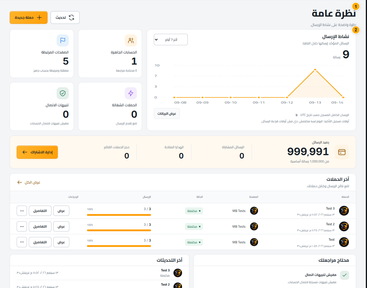 افهم لوحة المعلومات