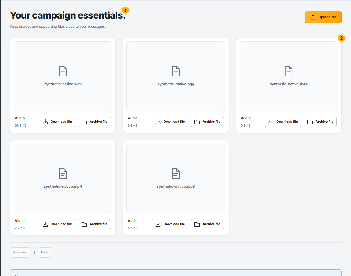Manage images and attachments